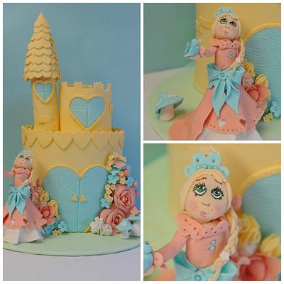Princess Love-heart and her Castle - Cake by SweetP Cakes and Cookies