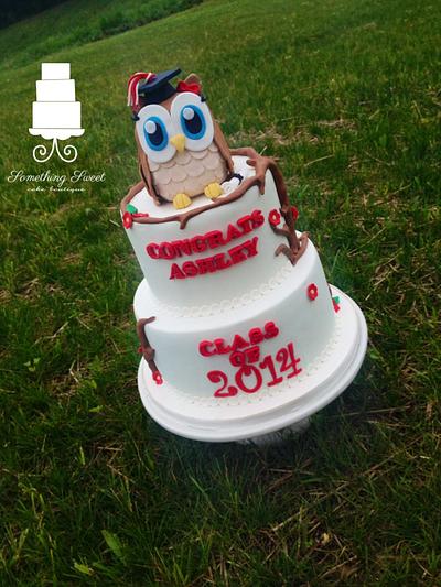 Owl graduation  - Cake by Something Sweet