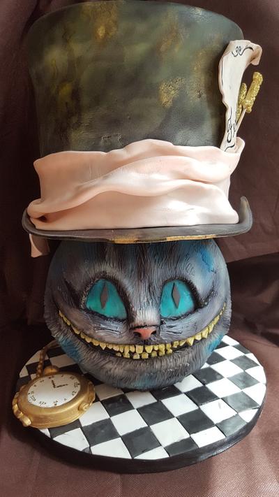 Cheshire cat - Cake by Valevdldulcecreacion