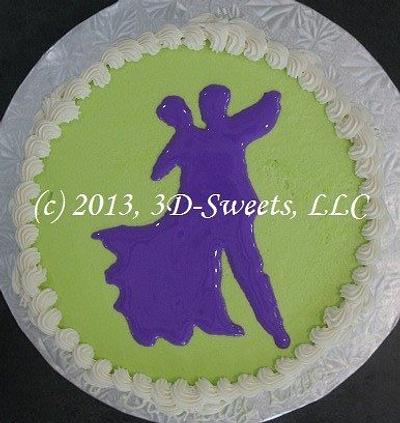 Ballroom Dancer's 25th Birthday - Cake by 3DSweets