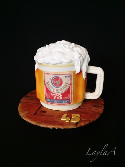 Beer mug  - Cake by Layla A