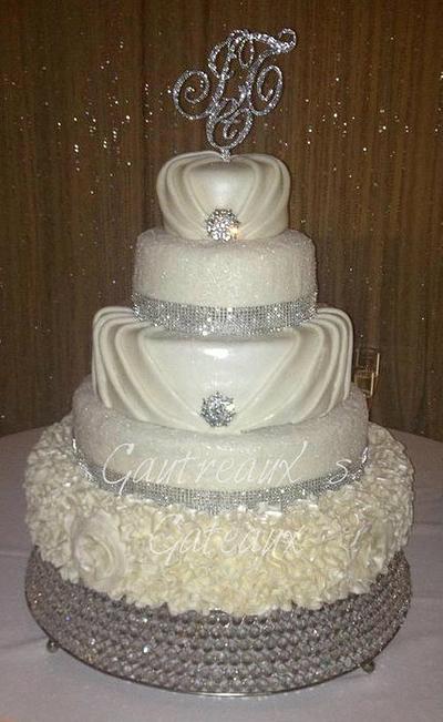 Bling Wedding cake - Cake by jgaut11