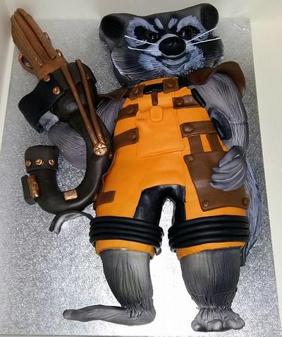 Rocket Raccoon - Guardians of the Galaxy - Cake by Putty Cakes
