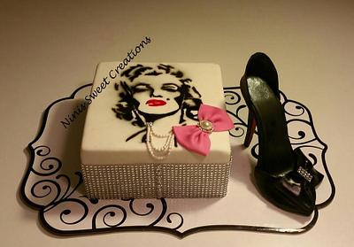 Themed Cake. Marilyn Monroe and Gumpaste Shoe Cake - Cake by Maria