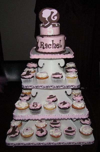 Barbie Cowgirl Cupcake Tower - Cake by Jaybugs_Sweet_Shop