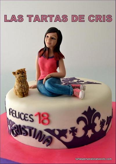 Felices 18 Cristina !! - Cake by LAS TARTAS DE CRIS