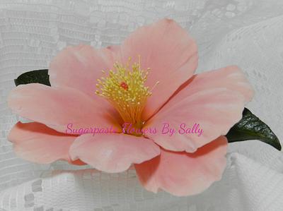 Sugar Camellia wired - Cake by SallyMack