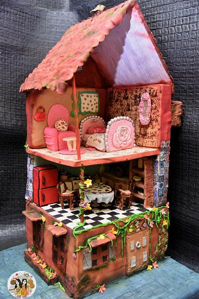 Tags ---- cakerbuddiescollab,  miniaturedollhouse, sugarcrafted, pdcacakerbuddies, pastillage  🦄 - Cake by Ananya
