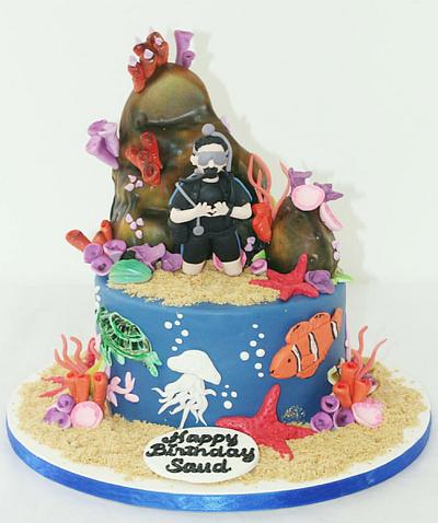 Diver Cake  - Cake by Savoursweet Cakes