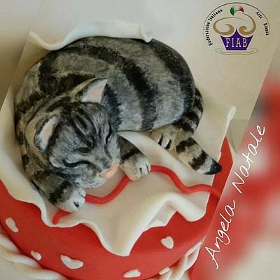 Cat cake - Cake by Angela Natale