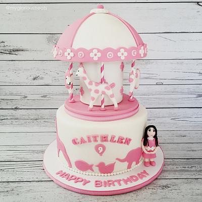 Pink Carousel  - Cake by funni