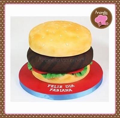 Burger cake  - Cake by Anarella Gourmet