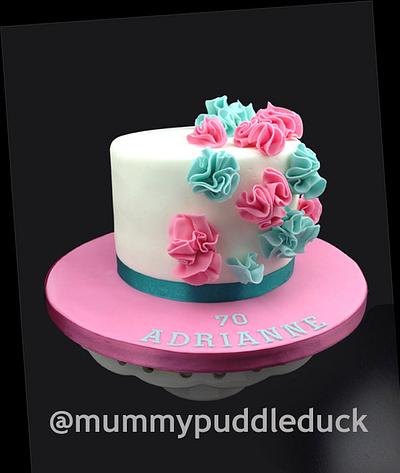 Ruffle flower cake - Cake by Mummypuddleduck