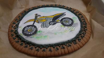 Motorcycle gingerbread hand painted - Cake by Carmen Doroga