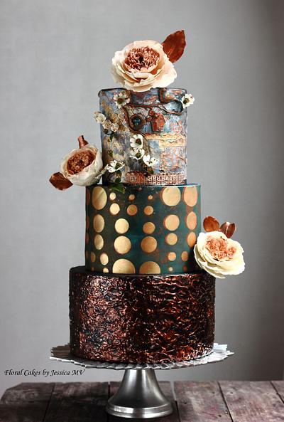 VINTAGE MIXED MEDIA JOURNAL WEDDING CAKE - Cake by Jessica MV