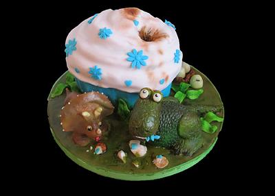 Dino Cake - Cake by DebsDuckCakes