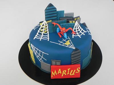 cake spiderman  - Cake by cendrine