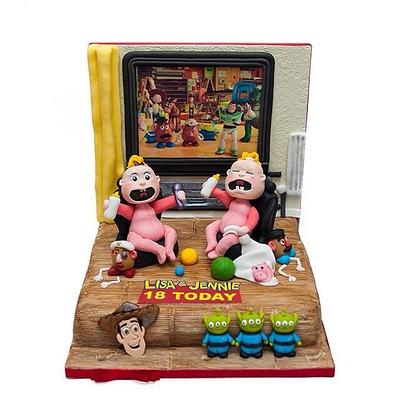 Toy story twins  - Cake by The hobby baker 