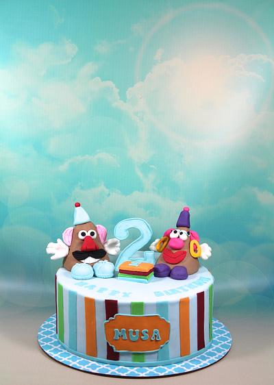 Mr. and Mrs. Potato Head - Cake by soods