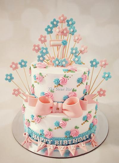 Pastel florals - Cake by Simran