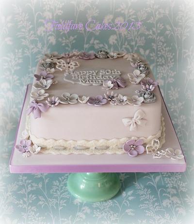 Shades of Lilac - Cake by Fieldfare Cakes