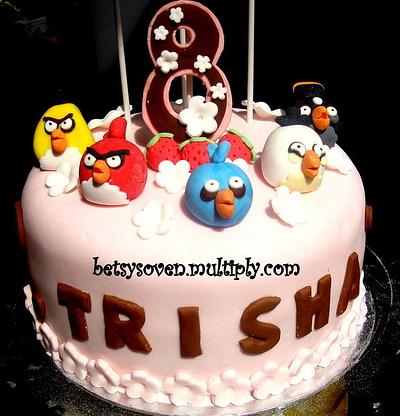 Angry Birds Cake for 8 Year Old Trisha - Cake by FabcakeMama