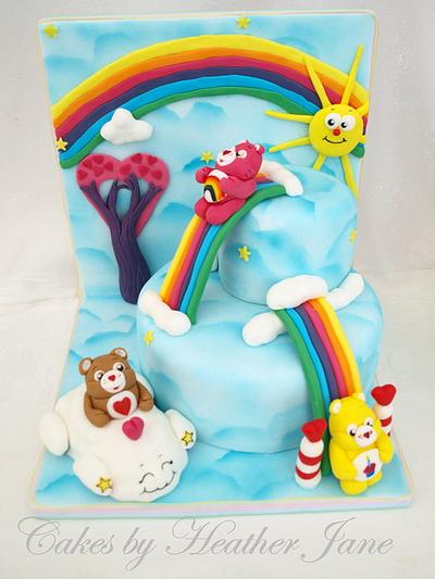 Rainbow fun with the Care Bears - Cake by Cakes By Heather Jane