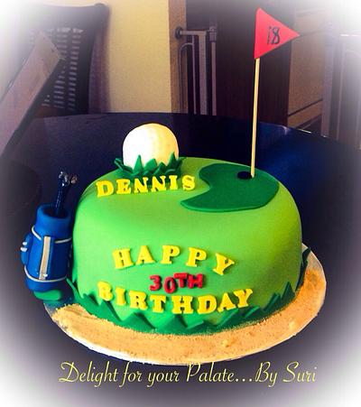 Golf Cake !!!  - Cake by Delight for your Palate by Suri