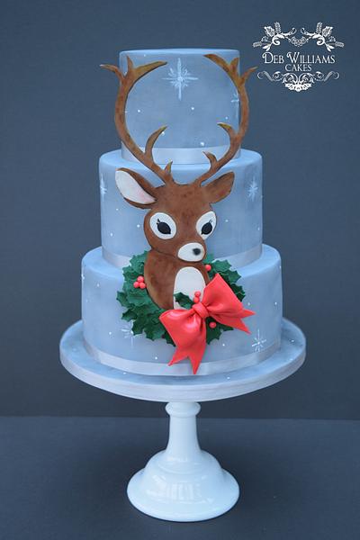 Vintage Reindeer Christmas cake - Cake by Deb Williams Cakes