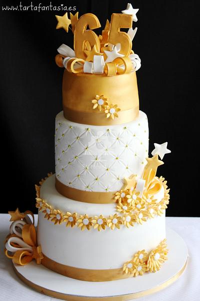 65th Birthday Cake - Cake by Tartafantasia