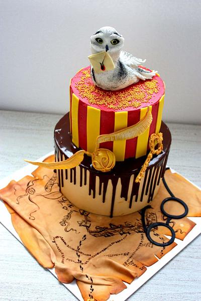 Harry Potter no fondant cream cake - Cake by Anastasia Krylova