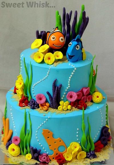 Finding Nemo - Whipped Cream Cake - Cake by Karen