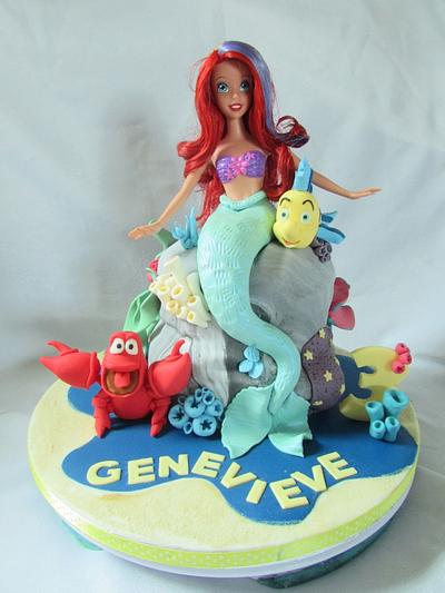 the little mermaid - Cake by jen lofthouse