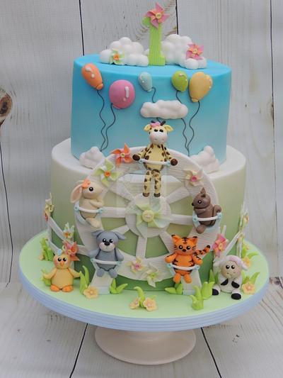 Animals, pinwheels and balloons - Cake by Shereen