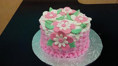 Basket of flowers - Cake by NatashaM