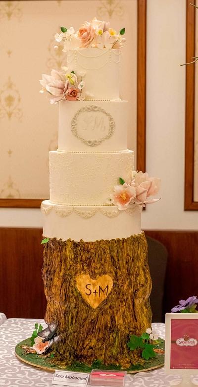 Love Story wedding cake  - Cake by Sara Mohamed