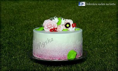 flowers - Cake by Myska