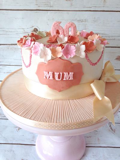 Mums 60  - Cake by Lindsays Cupcakes 