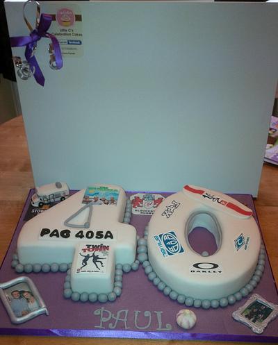 40th birthday cake for a man - Cake by Little C's Celebration Cakes