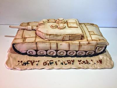 M1 Abrams tank cake  - Cake by Coffelover