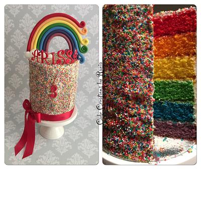 Rainbow sprinkle cake - Cake by raziamusa