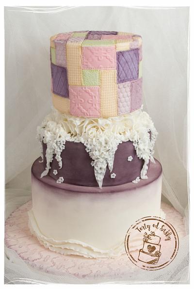 Wedding patchwork - Cake by cakebysaska