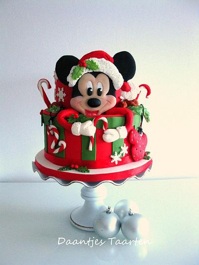 Mickey's Christmas - Cake by Daantje