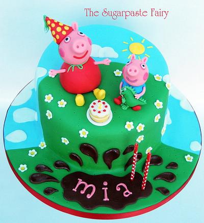 Peppa and George - Cake by The Sugarpaste Fairy