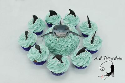 Sharks Ahoy!! - Cake by Artym 