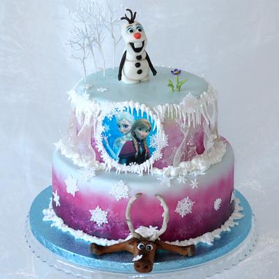 Frozen - Cake by Eva Kralova