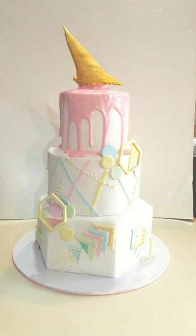 Pretty in pastel  - Cake by The Custom Piece of Cake