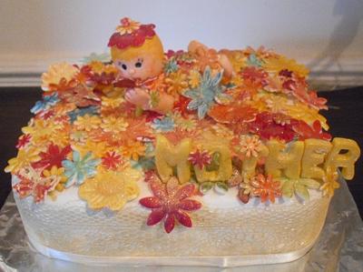 vintage flower baby - Cake by Chantal O'Brien