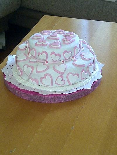 Torta Corazones - Cake by johi