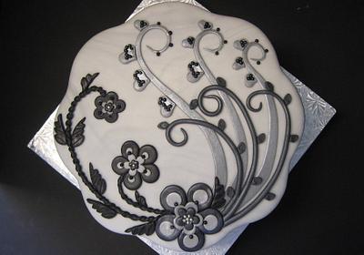 Black and White - Cake by Deborahanne